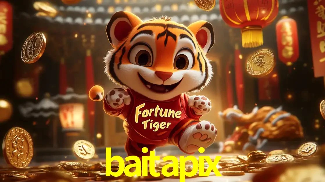 O alegre personagem do Fortune Tiger correndo sobre um caminho de moedas de ouro, simbolizando os grandes prêmios e a diversão do popular jogo de slot do baitapix.